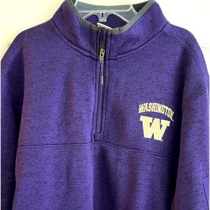 NWT University of Washington Long-sleeve 1/4 Zip Knit Top
